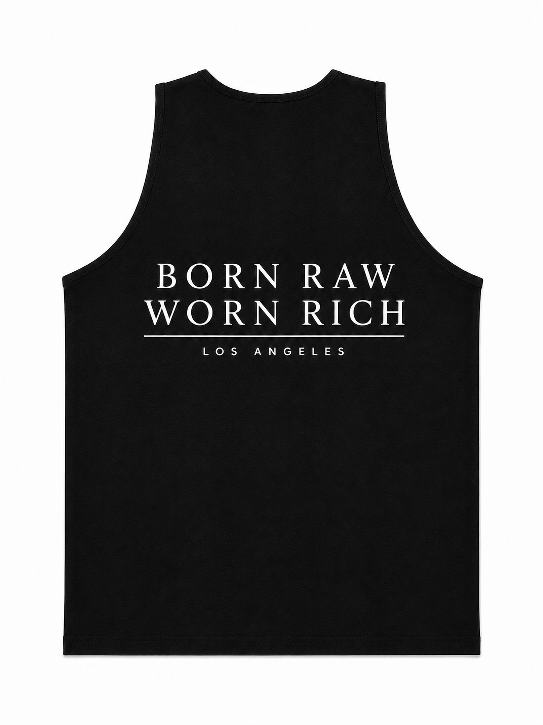 Born Raw Worn Rich tank top