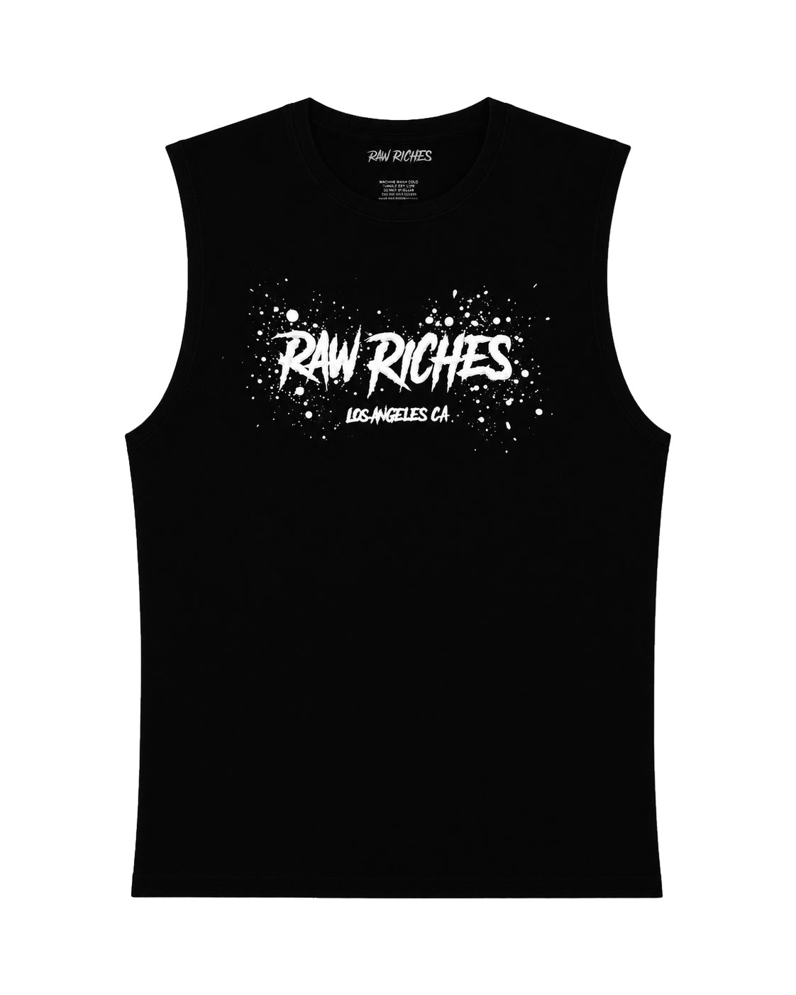 Paint splatter sleeveless tank